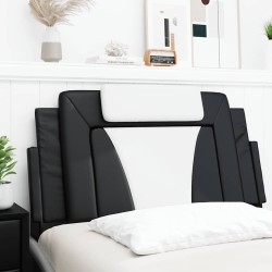 Coussin de tête de lit Viana noir et blanc 100 cm similicuir 614731614731