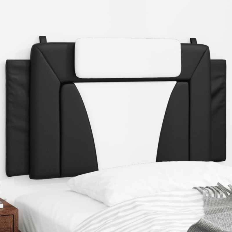 Coussin de tête de lit Viana noir et blanc 100 cm similicuir 614732614732