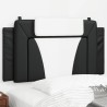 Coussin de tête de lit Viana noir et blanc 100 cm similicuir 614732614732