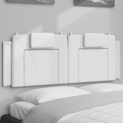 Coussin de tête de lit Viana blanc 120 cm similicuir 614734614734
