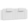 Coussin de tête de lit Viana blanc 120 cm similicuir 614734614734