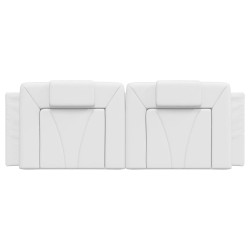 Coussin de tête de lit Viana blanc 120 cm similicuir 614734614734