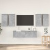 Ensemble de meuble TV 6 pcs Gris béton Bois d'ingénierie 614738614738
