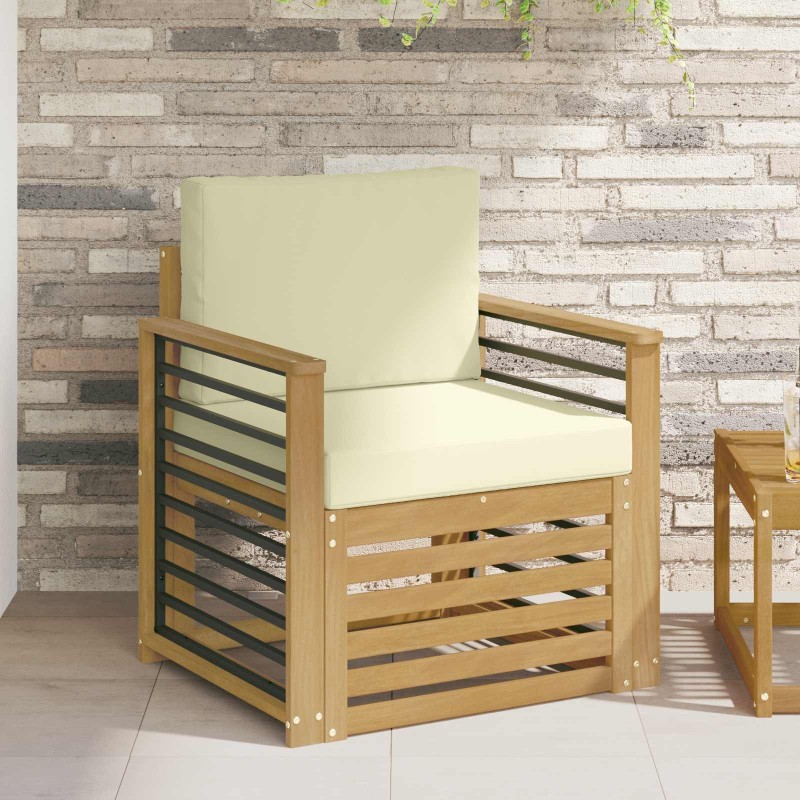 Ensemble de canapés d'extérieur Polyester Blanc 614739614739