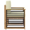 Ensemble de canapés d'extérieur Polyester Blanc 614739614739