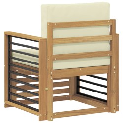 Ensemble de canapés d'extérieur Polyester Blanc 614739614739