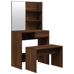 Ensemble de coiffeuse Chêne marron 74,5x40x141 cm 614740614740