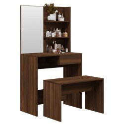 Ensemble de coiffeuse Chêne marron 74,5x40x141 cm 614740614740