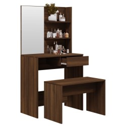 Ensemble de coiffeuse Chêne marron 74,5x40x141 cm 614740614740