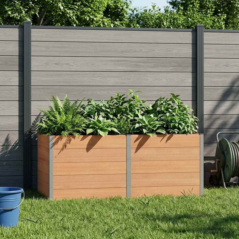Jardinière surélevée Marron 250 x 100 x 91 cm 614741614741