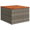 Ensemble de canapé de jardin 5 pcs avec coussins gris résine tressée 614742614742