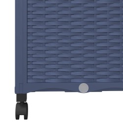 Bac de jardin avec treillis et roues Gris Bleu 40 x 40 x 146 cm 614745614745