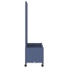 Bac de jardin avec treillis et roues Gris Bleu 80 x 40 x 146 cm 614747614747