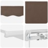 Auvent rétractable Taupe 400 × 300 cm Polyester et Aluminium 614751614751