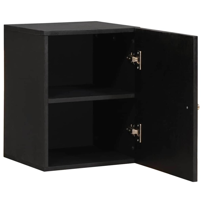 Meuble mural Noir 38 x 33 x 48 cm Bois de mangue massif 614755614755
