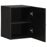 Meuble mural Noir 38 x 33 x 48 cm Bois de mangue massif 614755614755