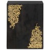 Meuble mural Noir 38 x 33 x 48 cm Bois de mangue massif 614755614755