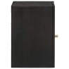 Meuble mural Noir 38 x 33 x 48 cm Bois de mangue massif 614755614755