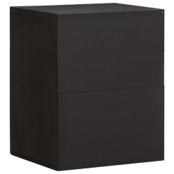 Meuble mural Noir 38 x 33 x 48 cm Bois de mangue massif 614755614755