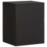 Meuble mural Noir 38 x 33 x 48 cm Bois de mangue massif 614755614755