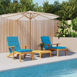 Coussins de chaise longue lot de 2 bleu clair tissu oxford 614758614758