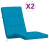 Coussins de chaise longue lot de 2 bleu clair tissu oxford 614758614758