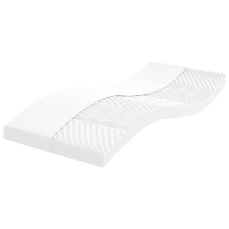 Matelas en mousse blanc 100x210 cm 7 zones dureté 20 ILD 614760614760