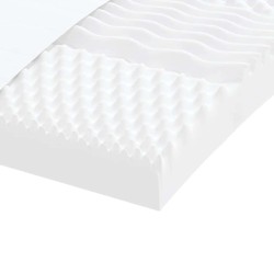 Matelas en mousse blanc 100x210 cm 7 zones dureté 20 ILD 614760614760