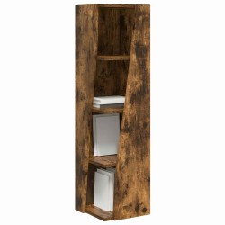 Meuble d'angle Chêne fumé 27,5x27x102cm Bois d'ingénierie 614764614764
