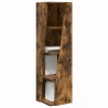 Meuble d'angle Chêne fumé 27,5x27x102cm Bois d'ingénierie 614764614764