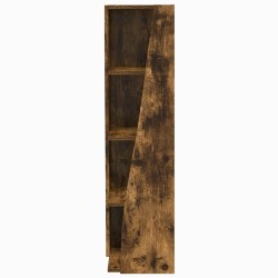 Meuble d'angle Chêne fumé 27,5x27x102cm Bois d'ingénierie 614764614764
