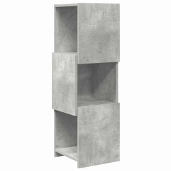 Meuble d'angle Gris béton 30,5x30x95cm Bois d'ingénierie 614765614765