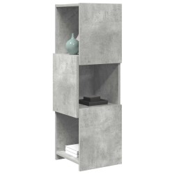 Meuble d'angle Gris béton 30,5x30x95cm Bois d'ingénierie 614765614765