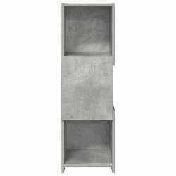 Meuble d'angle Gris béton 30,5x30x95cm Bois d'ingénierie 614765614765
