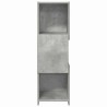 Meuble d'angle Gris béton 30,5x30x95cm Bois d'ingénierie 614765614765