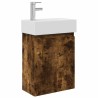 Meuble de salle de bain avec robinet Chêne fumé 614770614770