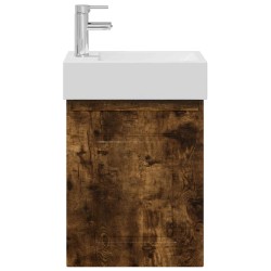 Meuble de salle de bain avec robinet Chêne fumé 614770614770