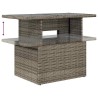 Ensemble de canapé de jardin 5 pcs avec coussins gris résine tressée 614771614771
