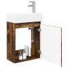 Meuble de salle de bain avec robinet Chêne fumé 614772614772