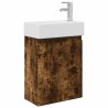 Meuble de salle de bain avec robinet Chêne fumé 614773614773