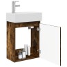 Meuble de salle de bain avec robinet Chêne fumé 614774614774