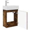 Meuble de salle de bain avec robinet Chêne fumé 614774614774
