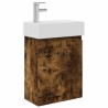 Meuble de salle de bain avec robinet Chêne fumé 614790614790