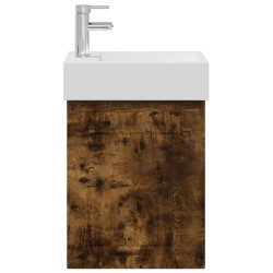 Meuble de salle de bain avec robinet Chêne fumé 614790614790