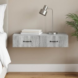 Table d'appoint murale Sonoma gris 87,5 x 34,5 x 17 cm 614806614806