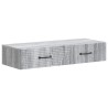 Table d'appoint murale Sonoma gris 87,5 x 34,5 x 17 cm 614806614806