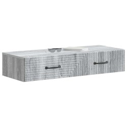 Table d'appoint murale Sonoma gris 87,5 x 34,5 x 17 cm 614806614806