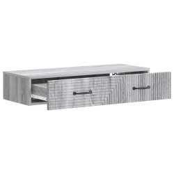 Table d'appoint murale Sonoma gris 87,5 x 34,5 x 17 cm 614806614806