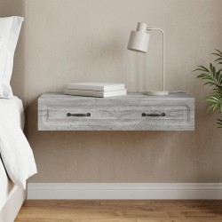 Table d'appoint murale Sonoma gris 87,5 x 34,5 x 17 cm 614807614807