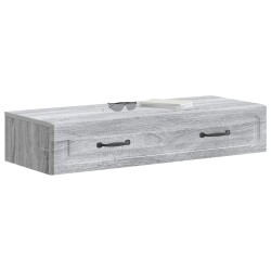 Table d'appoint murale Sonoma gris 87,5 x 34,5 x 17 cm 614807614807
